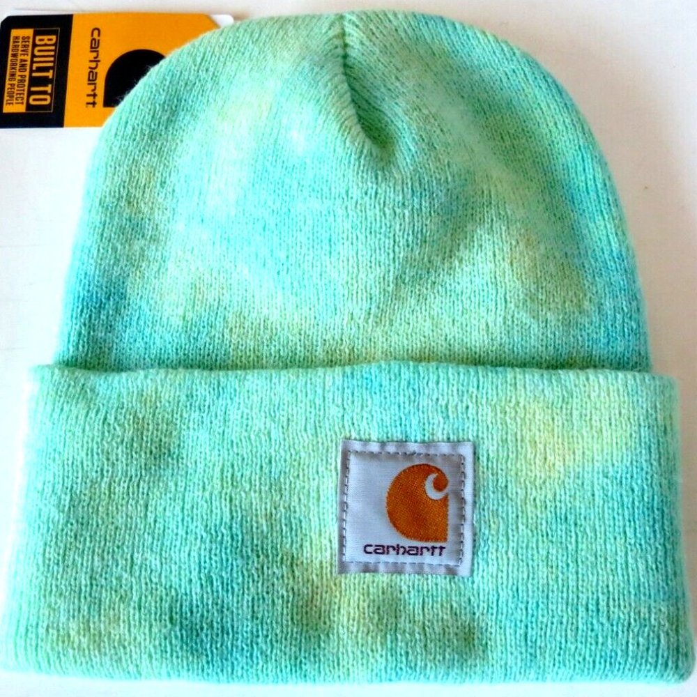Carhartt Hat Custom Ocean Jade Tie Dye